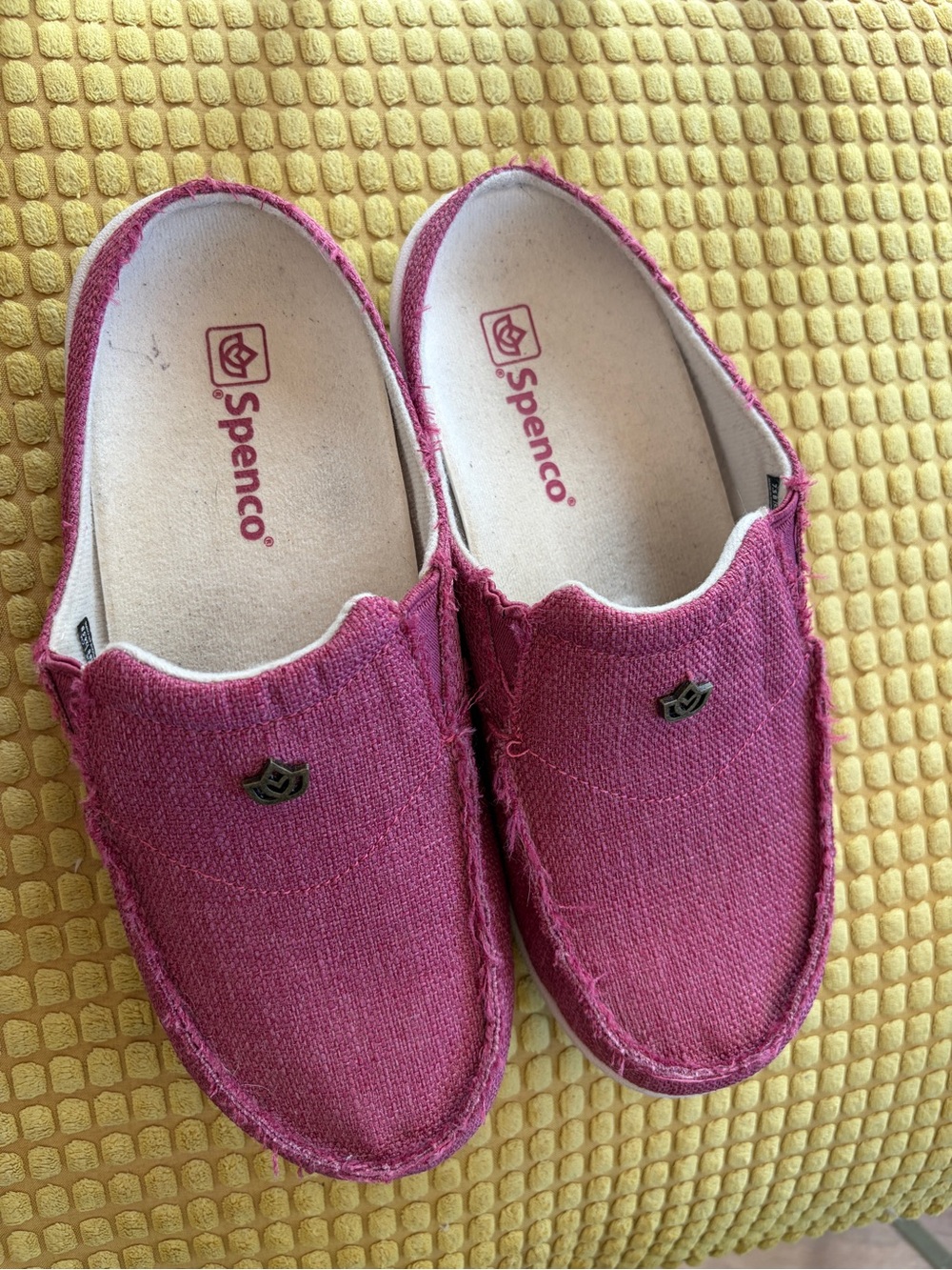 Spenco Women's Slip-On Loafers in Pink
